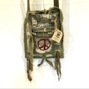 LOVE and PACE crossbody bag PEACE NWT